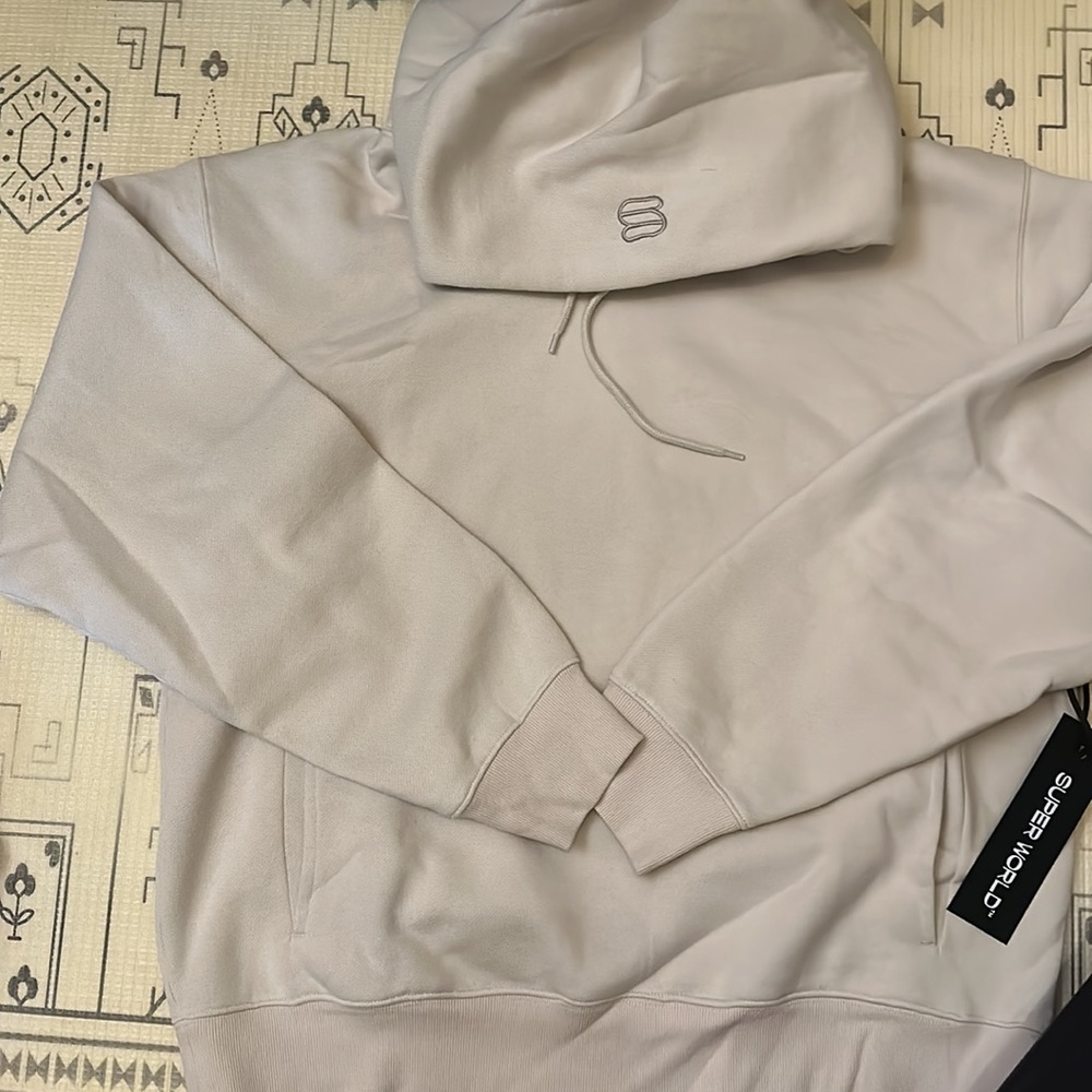 NWT Aritzia Super Fleece relaxed hoodie-Size L